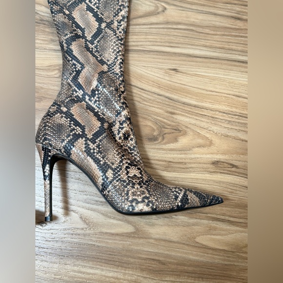STELLA MCCARTNEY - 100mm Stella Iconic Python Print Boots Size 39 - Picture 10 of 16
